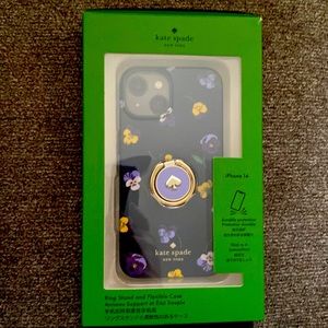 Kate spade iPhone 14 flexible case with ring stand
